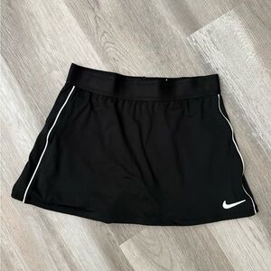 Nike Black Tennis Skort with White Trim
